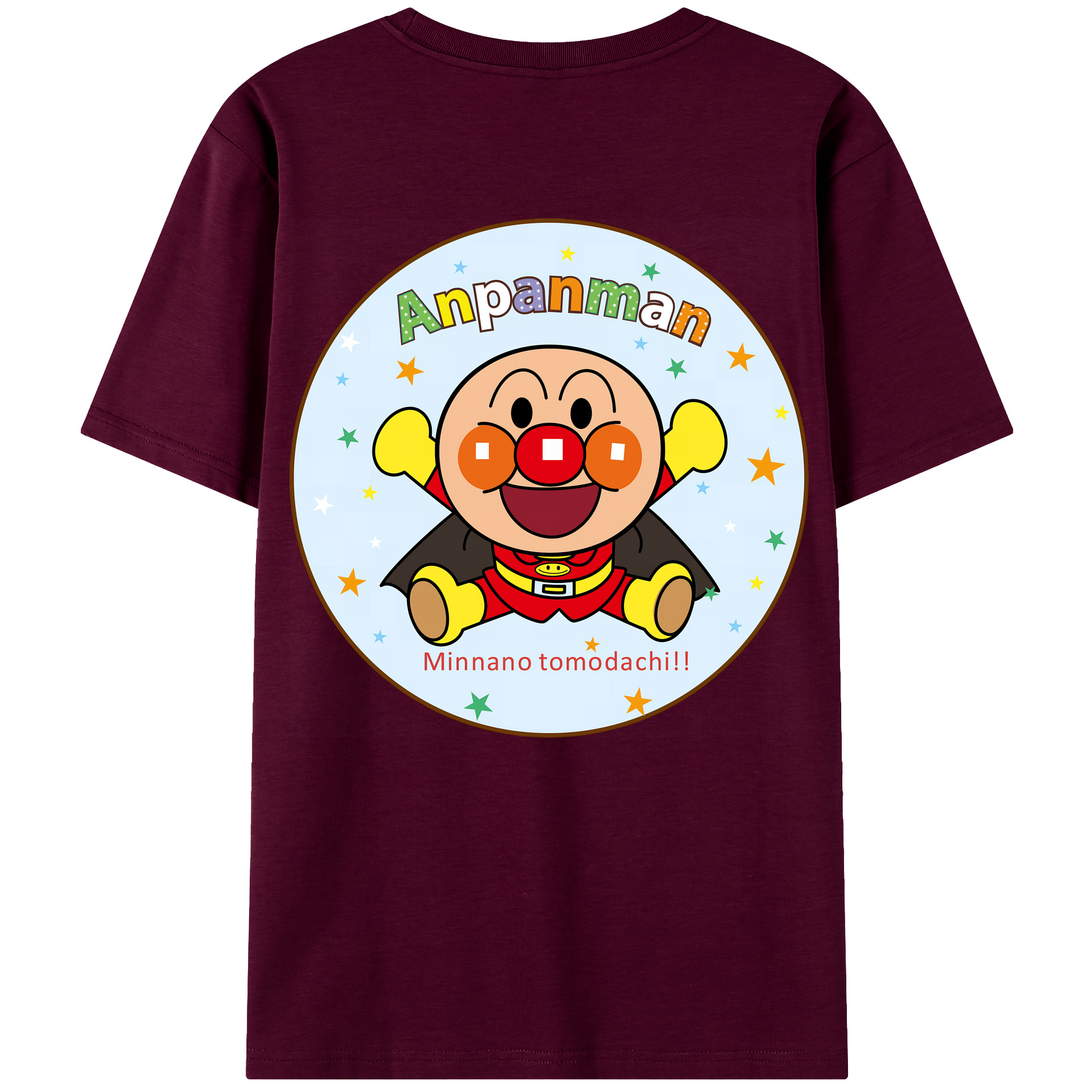 （画像用） アンパンマン Anpanman レディース半袖Tシャツ(バックプリント)